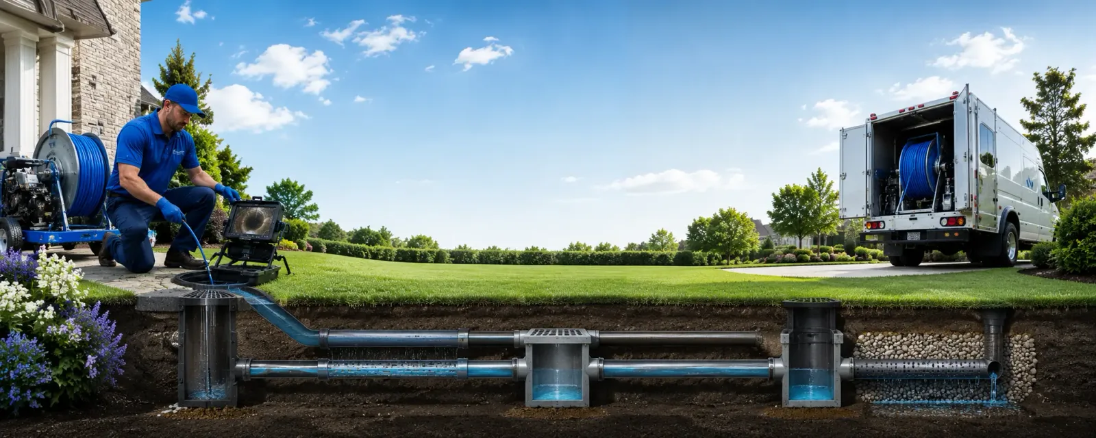Outdoor drain cleaning information for Ola, AR